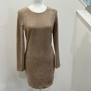 Bebe Faux Suede Mini Dress